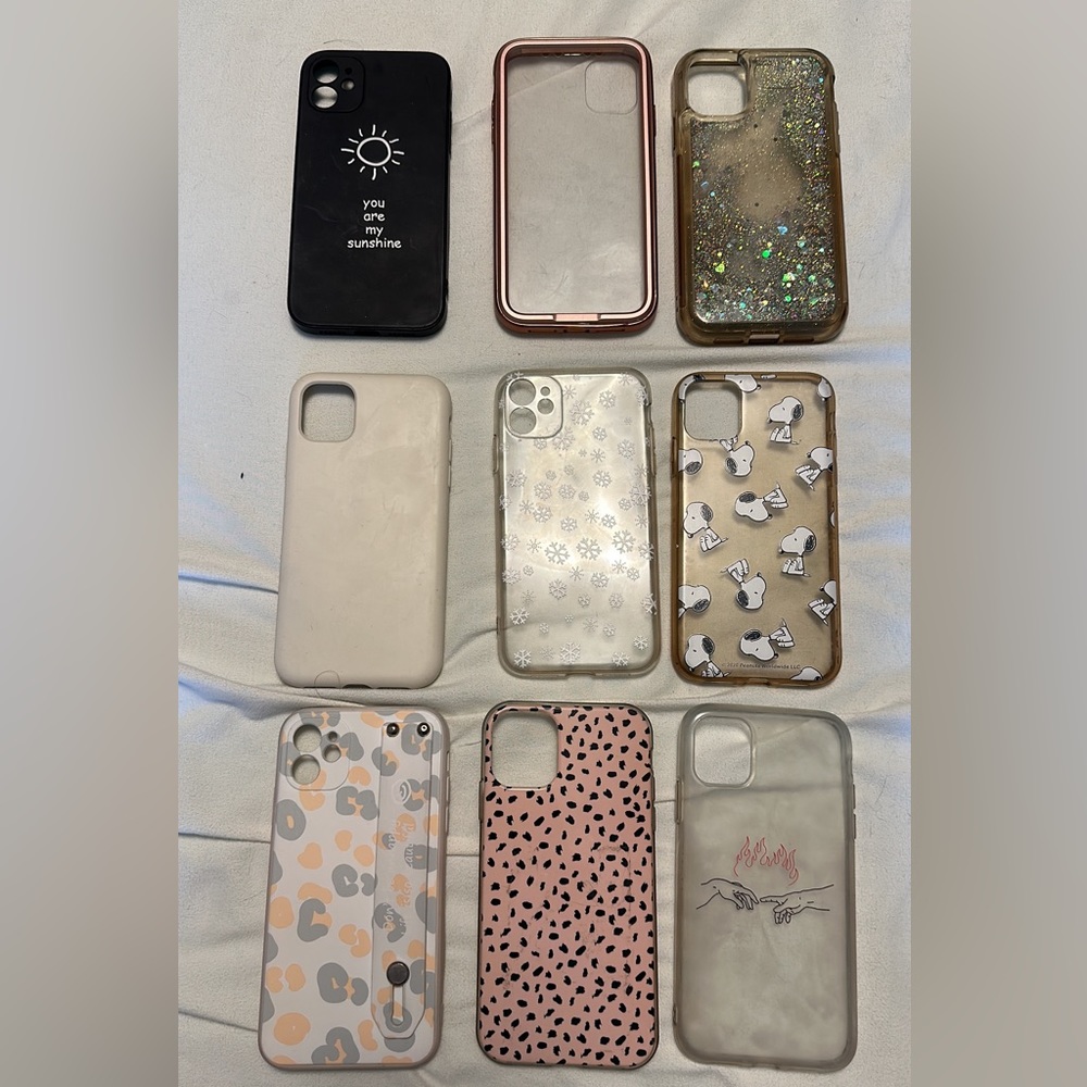 iPhone 11 phone cases. Selling all of them!!